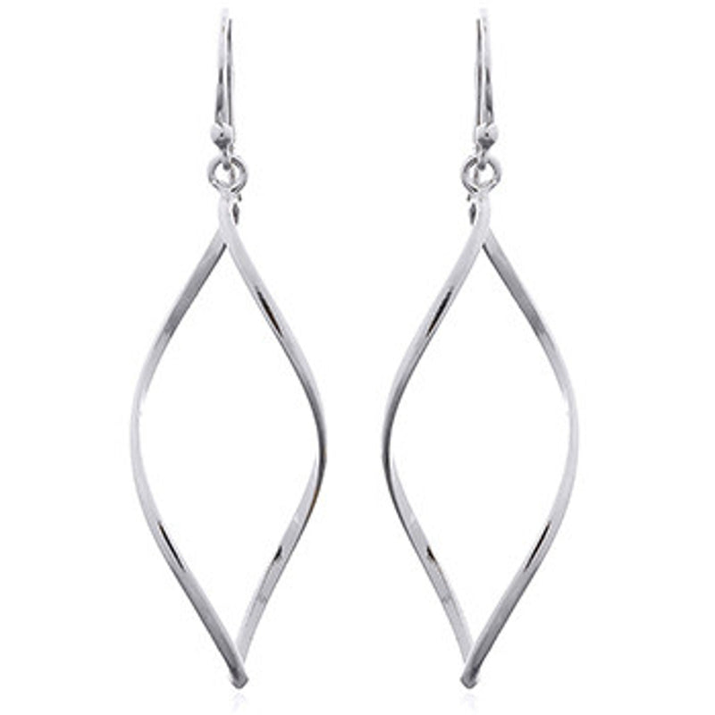 Open Twist Drop Earrings