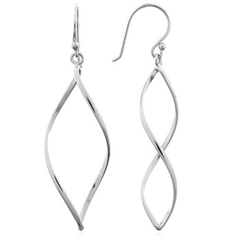 Open Twist Drop Earrings