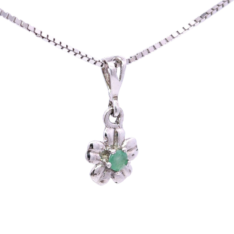 Emerald Flower Necklace