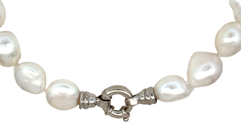 Irregular White Freshwater Pearl Necklace
