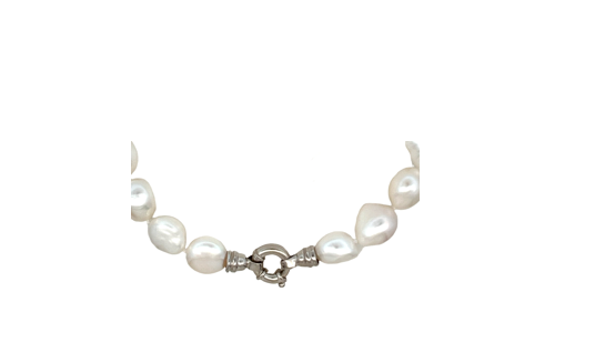 Irregular White Freshwater Pearl Necklace