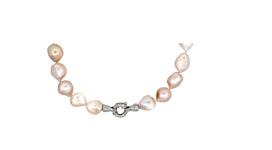 Peach Freshwater Pearl Irregular Necklace