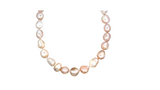 Peach Freshwater Pearl Irregular Necklace