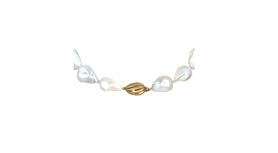 Natural Baroque Pearl Necklace