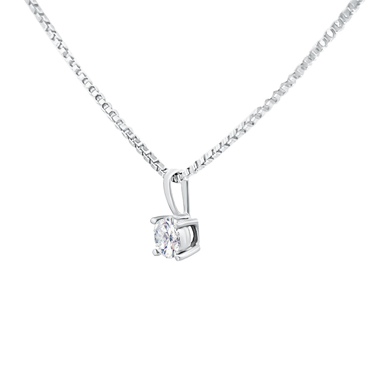 Round Brilliant Diamond Solitaire Pendant