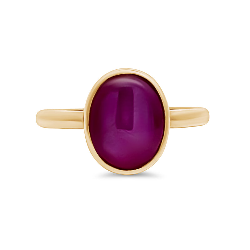 Star Ruby Oval Ring