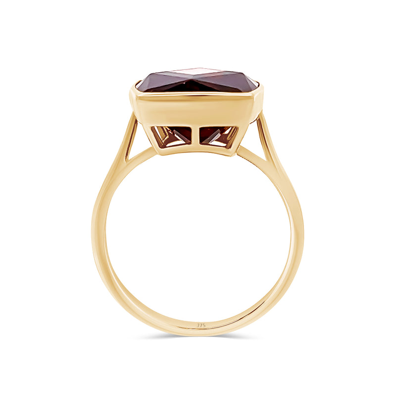 Garnet Rectangle Ring