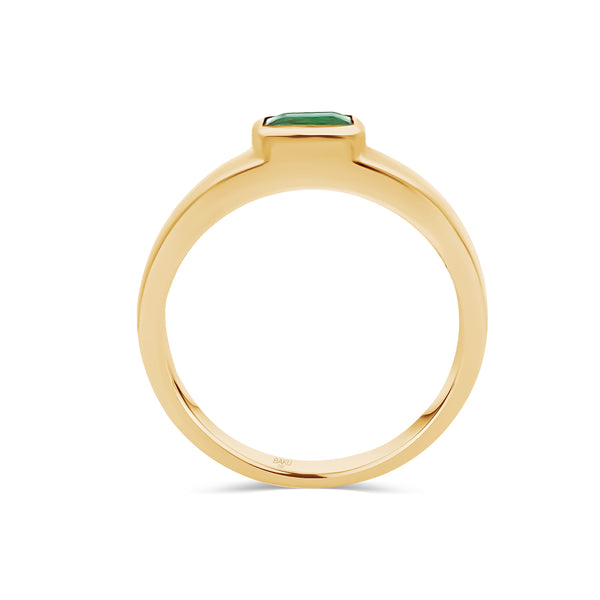 Rectangular Emerald Ring