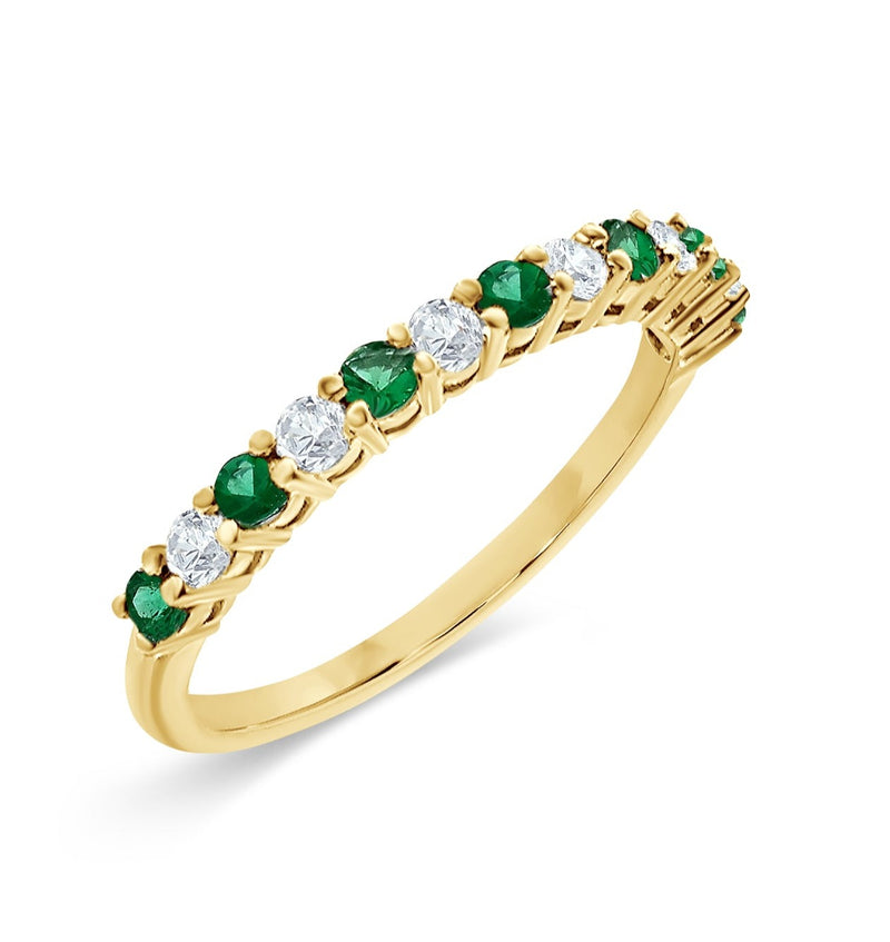 Emerald and Diamond Ring