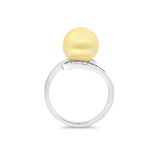 Golden South Sea Pearl Round  Ring