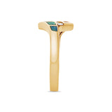Opal Inlay Diamond Ring