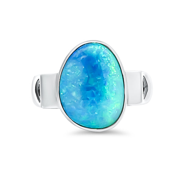 Doublet Opal Men's Ring