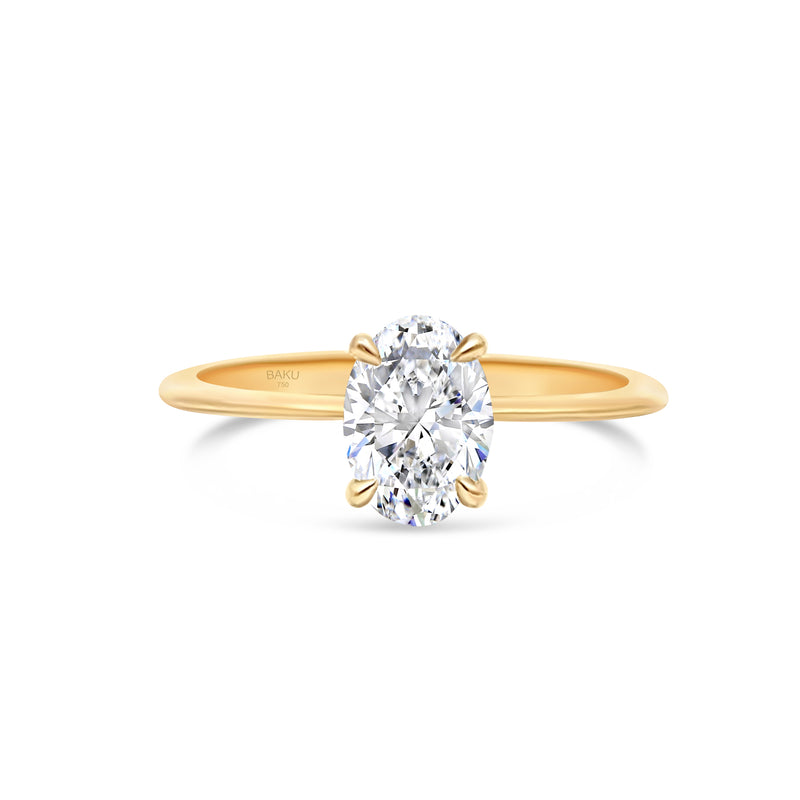 Oval Diamond Engagement Ring