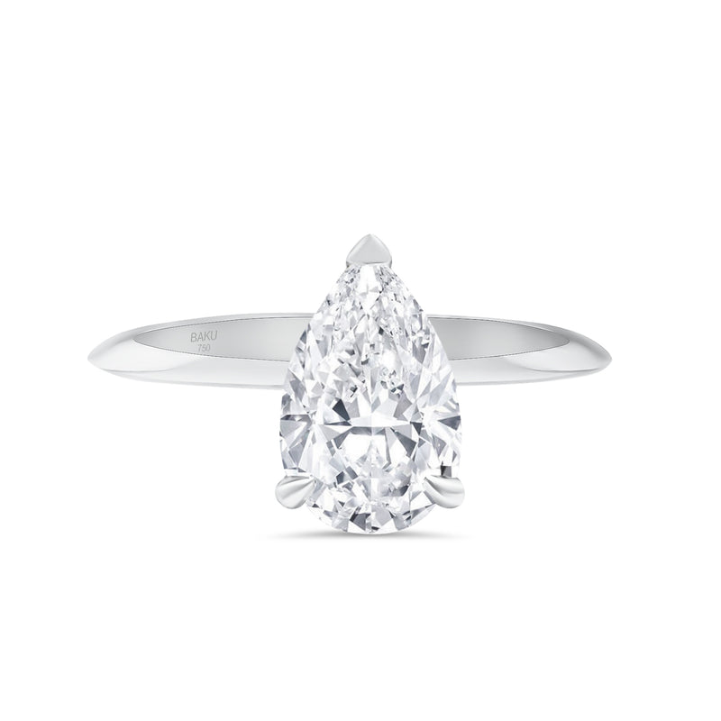 Lab Grown Diamond Pear Engagement Ring