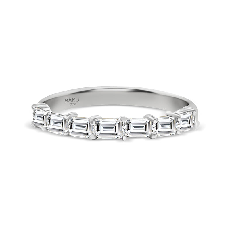 Lab Grown Diamond Emerald Cut Wedding Ring