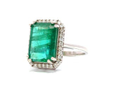 Baguette Emerald Diamond Ring