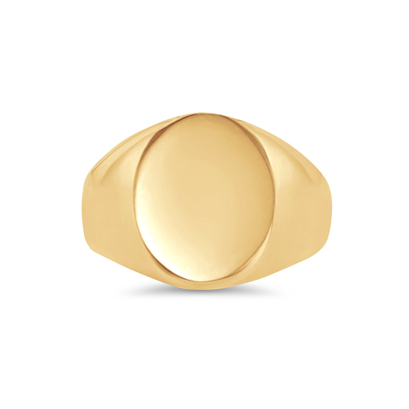 Men's Oval Signet Ring