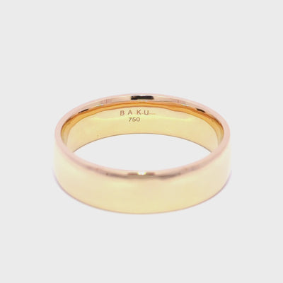 Polished Gold Wedding Band Ring