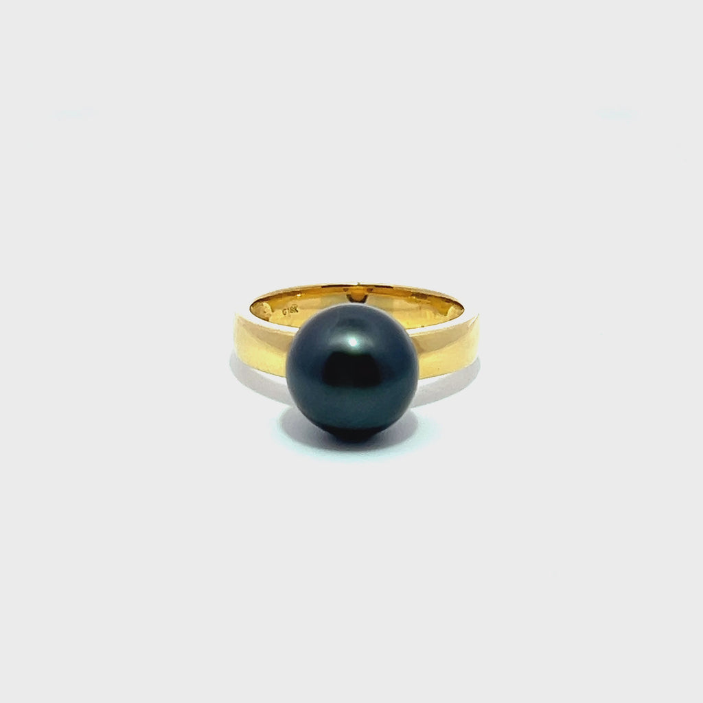 Black South Sea Pearl Ring