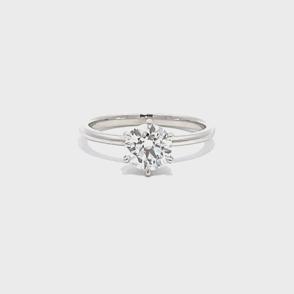 Lab Grown Round Diamond Engagement Ring
