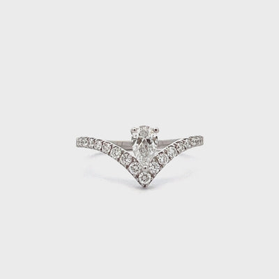 Pear Diamond Engagement Ring
