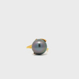 Black South Sea Pearl Diamond Ring