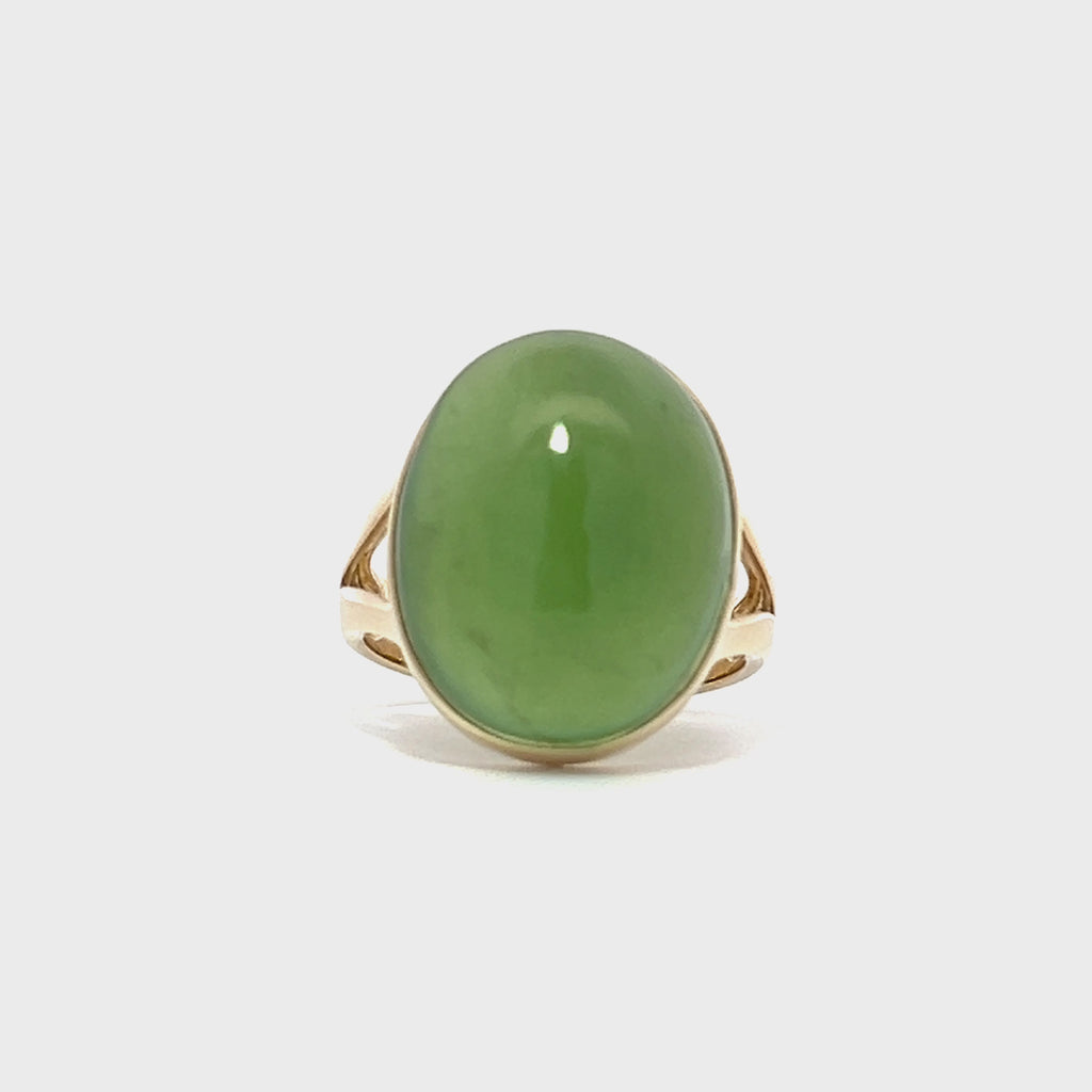 Oval Jade Ring