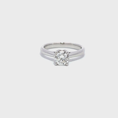 Round Solitaire Diamond Engagement Ring