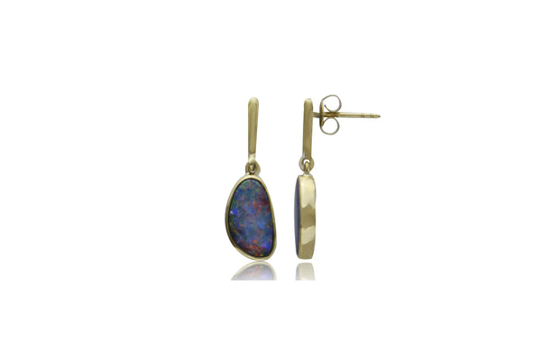  Opal Doublet Post Earrings