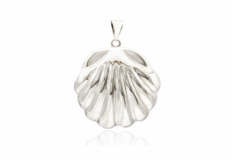 Mexican Silver Shell Pendant