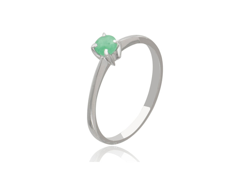  Emerald Round Ring