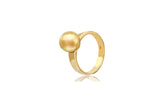 Golden South Sea Pearl Semi Round Ring