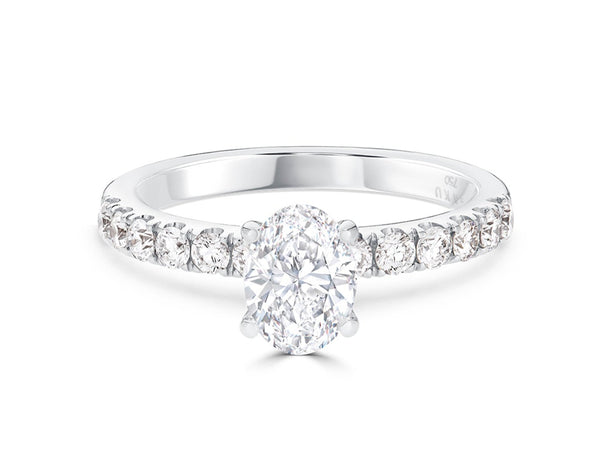 1.01Ct Oval Diamond Engagement Ring