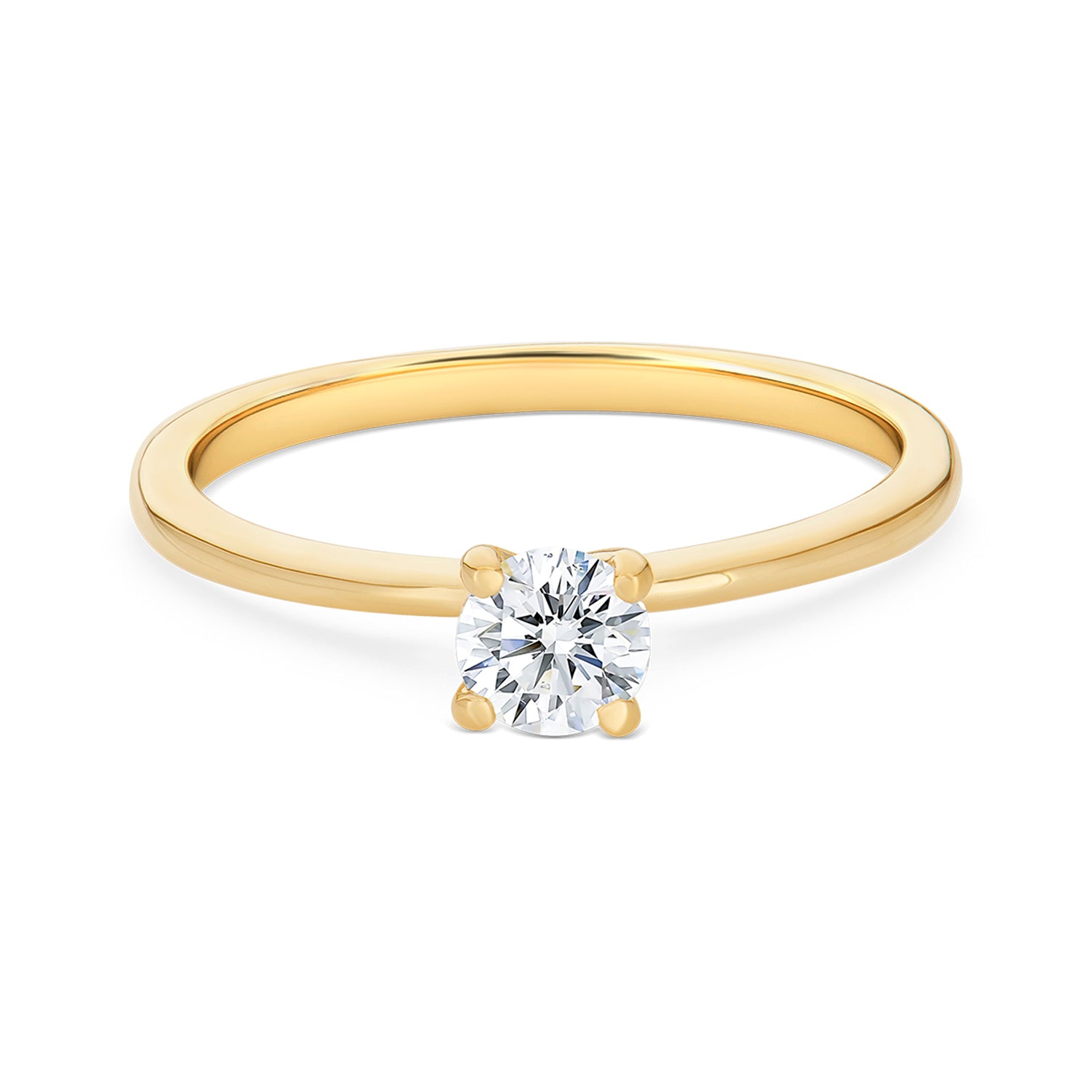 Round Diamond Engagement Ring – Baku Jewellery