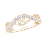 Infinity Pave Diamond Wedding Band Ring