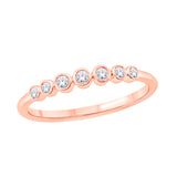 Seven Round Diamond Wedding Band Ring