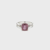  Pink Sapphire Diamond Ring