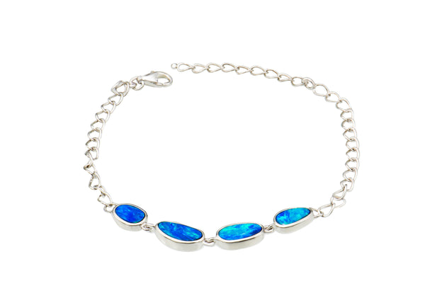 Doublet Opal Trace Link Bracelet