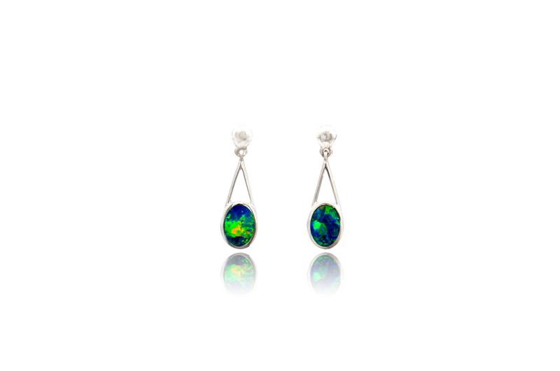 Doublet Opal Post Earrings Baku Jewellery