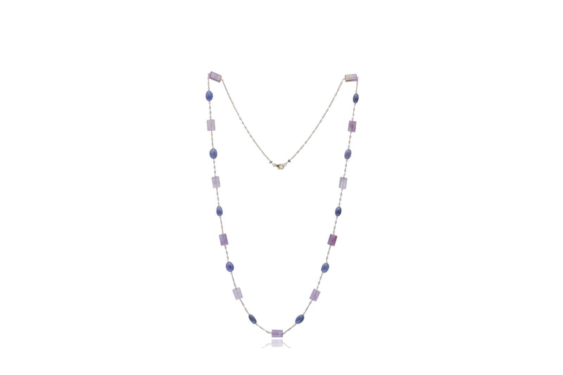 Amethyst Sapphire Necklace