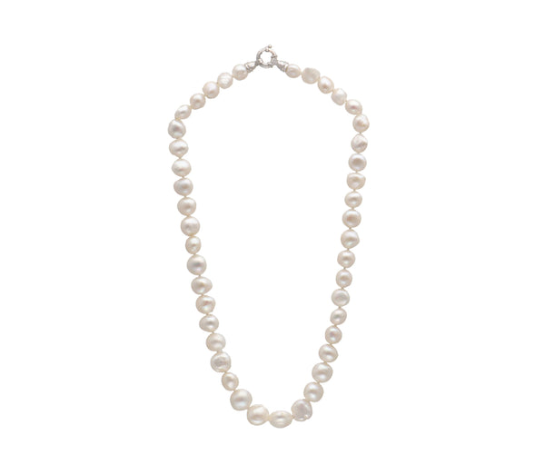 Baroque White Freshwater Pearl Necklace