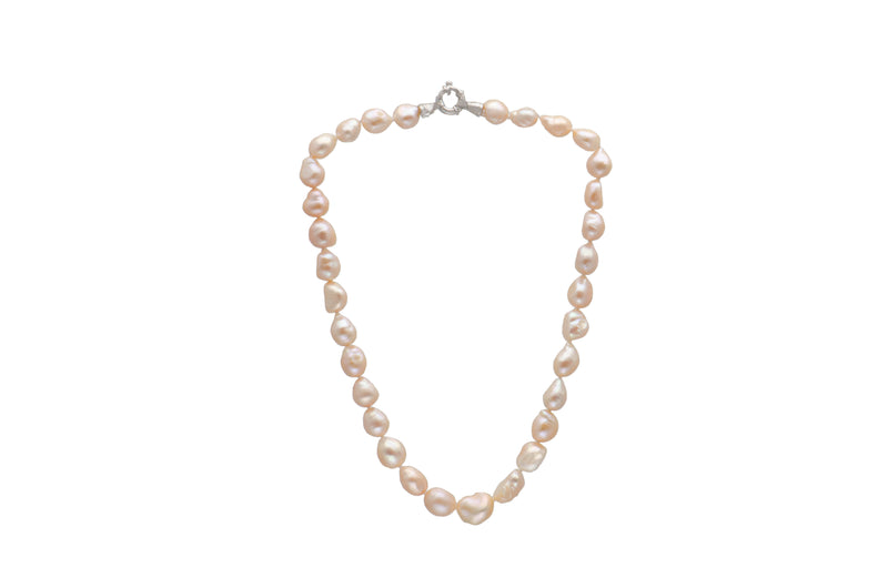 Peach Freshwater Pearl Irregular Necklace
