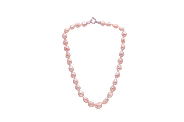 Baroque Peach Freshwater Pearl Necklace