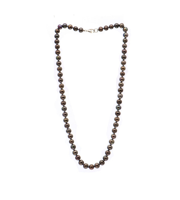 Black Freshwater Pearl Necklace   