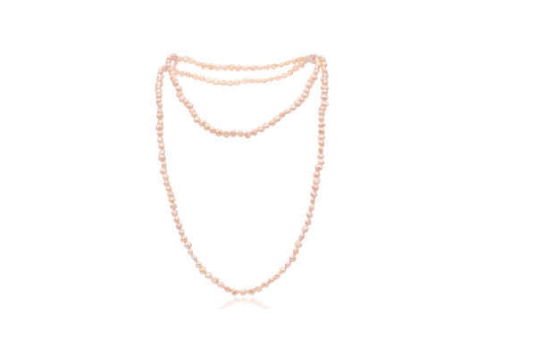 Baroque Petite Peach Freshwater Pearl Necklace