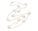 White Round Freshwater Pearl Necklace