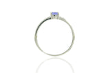 STERLING SILVER 925 TANZANITE ROUND RING
