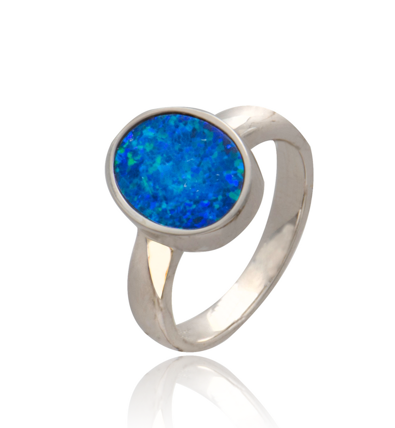  Doublet Opal Ring