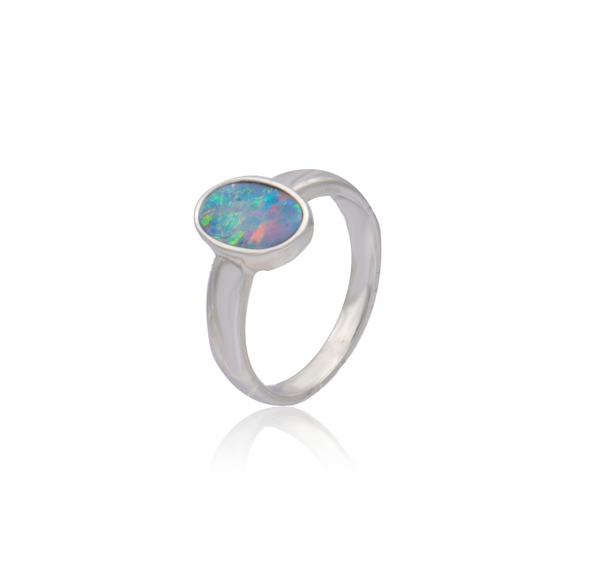  Doublet Opal Ring
