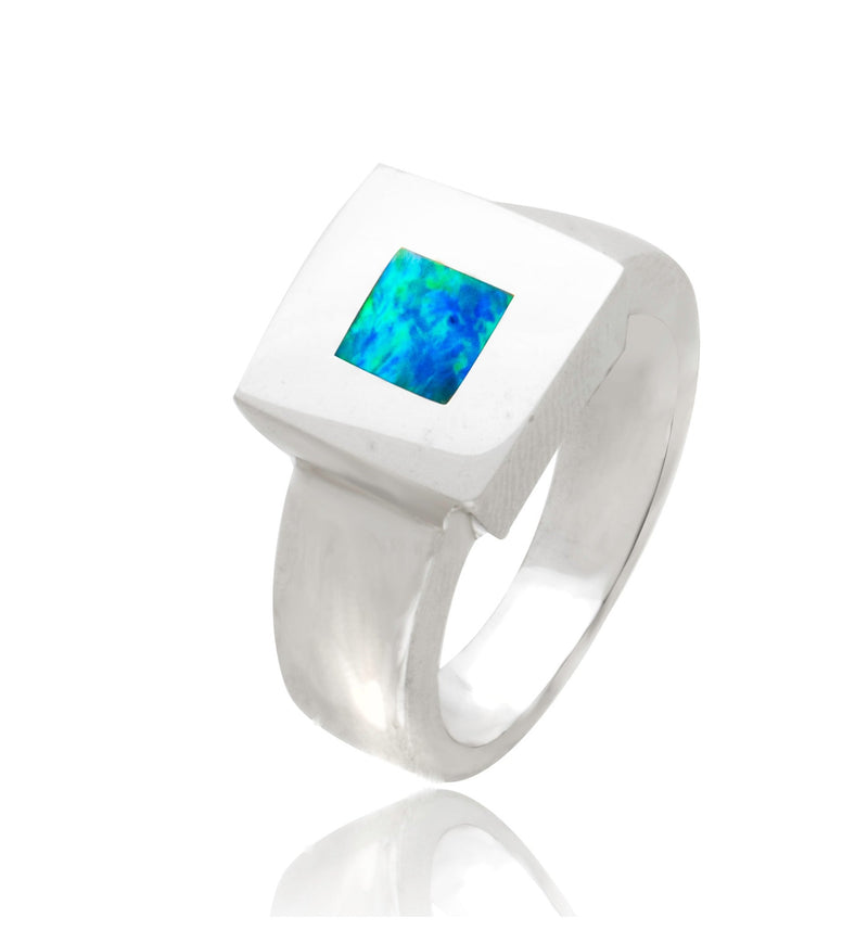  Opal Inlay Ring